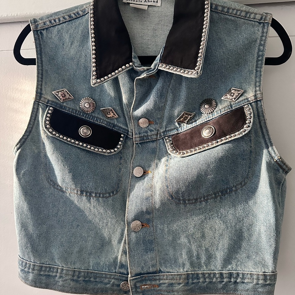 Vintage Western Denim Vest